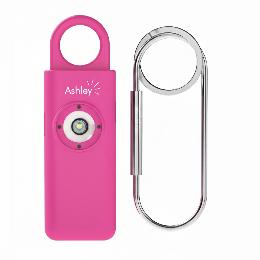 Hot pink Ashley Alarm 2 with its 130dB+ siren and strobe